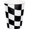 Party Central Checkered Disposable Drinking Party Tumbler Cups - 9 oz. - Club Pack of 96